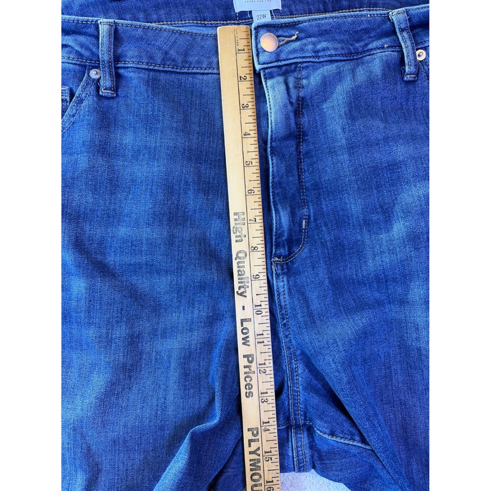 Sonoma High Rise Skinny Jeans Womens 22W Blue Denim Stretch Plus Size NWOT - Picture 6 of 8